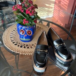 Sam Edelman chunky black loafers